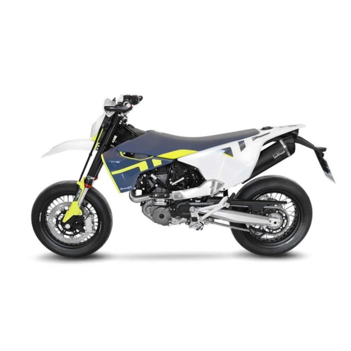 LEOVINCE SCHWARZER AUSPUFFSCHALLDAMPFER FUR HUSQVARNA 701 SUPERMOTO 21-23 EDELSTAHL