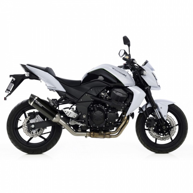 SILENCIADOR DE ESCAPE LEOVINCE NEGRO KAWASAKI Z750 07-12 ACERO INOXIDABLE