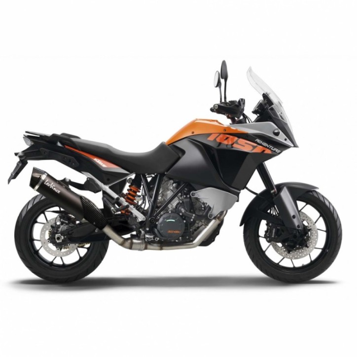 SILENCIEUX D'ECHAPPEMENT LEOVINCE NOIR POUR KTM 1050 ADVENTURE 15-16 INOX