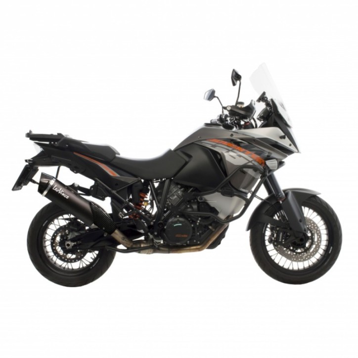 SILENCIEUX D'ECHAPPEMENT LEOVINCE NOIR POUR KTM 1190 ADVENTURE 13-16 ACIER INOXYDABLE