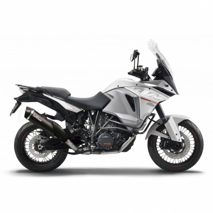 LEOVINCE TERMINALE SCARICO NERO PER KTM 1290 SUPER ADVENTURE 15-16 INOX