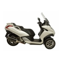 LEOVINCE TERMINALE SCARICO NERO PEUGEOT METROPOLIS 400i 13-16 ACCIAIO INOX