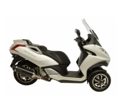 LEOVINCE TERMINALE SCARICO NERO PEUGEOT METROPOLIS 400i 13-16 ACCIAIO INOX