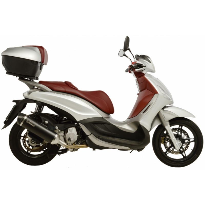 LEOVINCE SCHWARZER AUSPUFFSCHALLDAMPFER PIAGGIO BEVERLY 350 SPORT TOURING EURO 3 11-14 EDELSTAHL