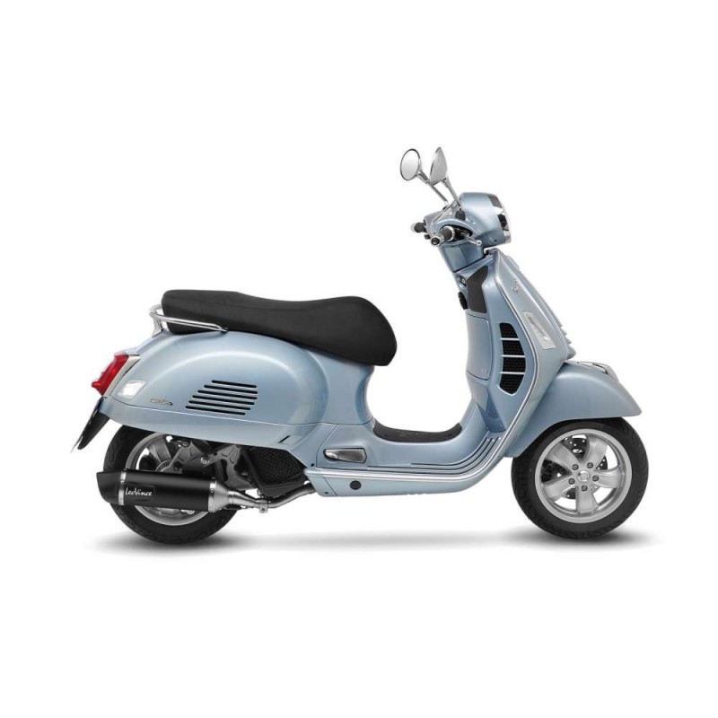 LEOVINCE TERMINALE SCARICO NERO PIAGGIO VESPA GTS 125 i.e. SUPER 21-23 ACCIAIO INOX