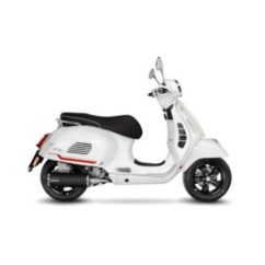 LEOVINCE TERMINALE SCARICO NERO PIAGGIO VESPA GTS 300 HPE 21-23 ACCIAIO INOX