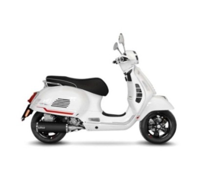 LEOVINCE TERMINALE SCARICO NERO PIAGGIO VESPA GTS 300 HPE 21-23 ACCIAIO INOX