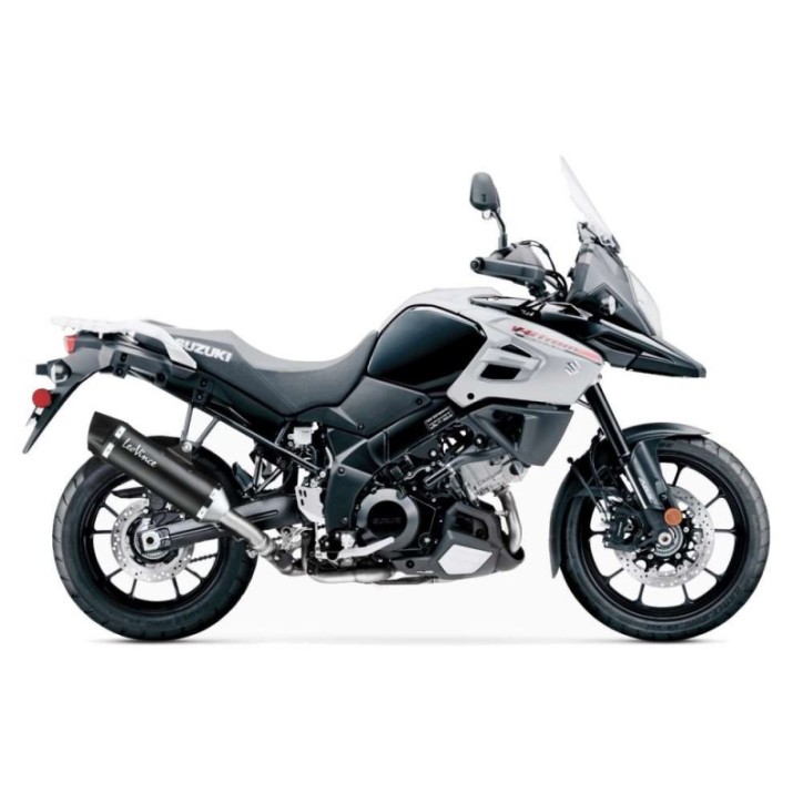 SILENCIEUX D'ECHAPPEMENT LEOVINCE NOIR POUR SUZUKI V-STROM 1000 ABS 17-19 INOX