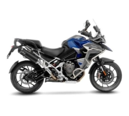 LEOVINCE TERMINALE SCARICO NERO TRIUMPH TIGER 1200 GT 22-24 ACCIAIO INOX