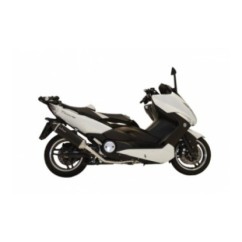 LEOVINCE TERMINALE SCARICO NERO YAMAHA T-MAX 500 08-11 ACCIAIO INOX