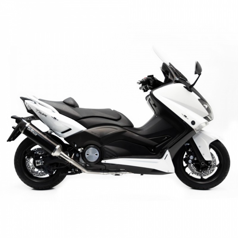 LEOVINCE TERMINALE SCARICO NERO YAMAHA T-MAX 530 12-16 ACCIAIO INOX