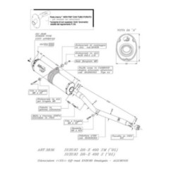 LEOVINCE AUSPUFFSCHALLDAMPFER X3 SUZUKI DR-Z 400 S SM 01-08 ALUMINIUM