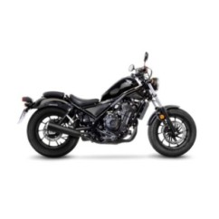 LEOVINCE TERMINALE SCARICO CLASSIC RACER BLACK EDITION HONDA CMX 500 REBEL 17-19 ACCIAIO INOX