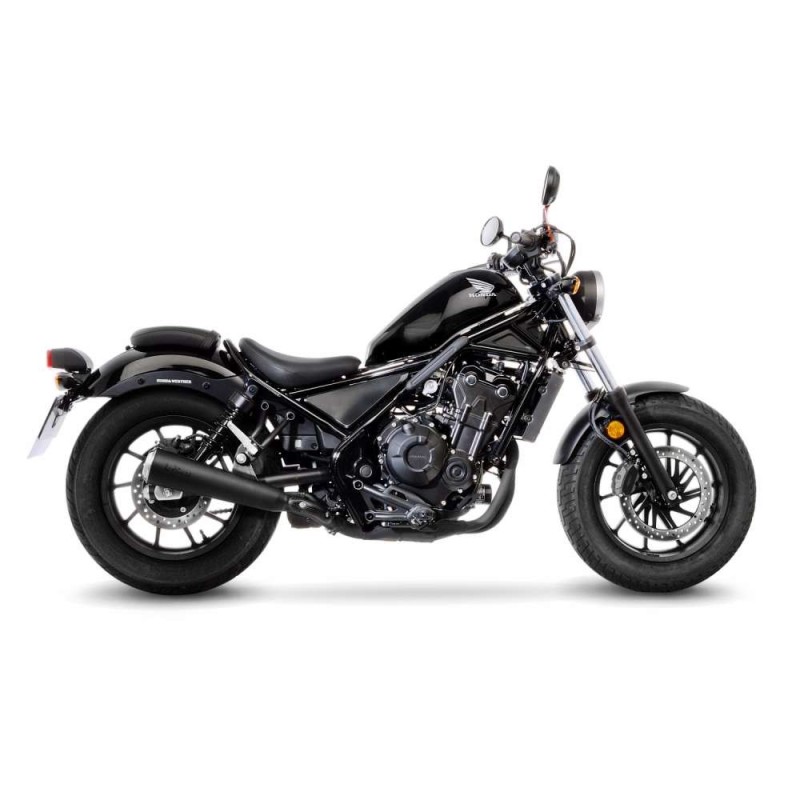 LEOVINCE AUSPUFFSCHALLDAMPFER CLASSIC RACER BLACK EDITION HONDA CMX 500 REBEL 17-19 EDELSTAHL