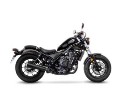 LEOVINCE AUSPUFFSCHALLDAMPFER CLASSIC RACER BLACK EDITION HONDA CMX 500 REBEL 17-19 EDELSTAHL