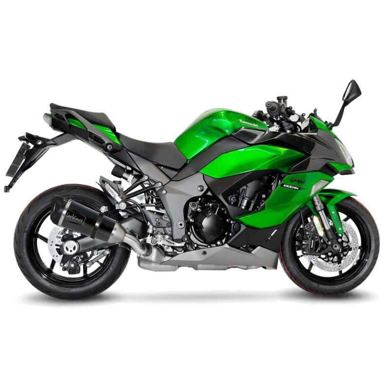 LEOVINCE TERMINALE SCARICO FACTORY S BLACK EDITION KAWASAKI NINJA 1000 SX 20-24 ACCIAIO INOX