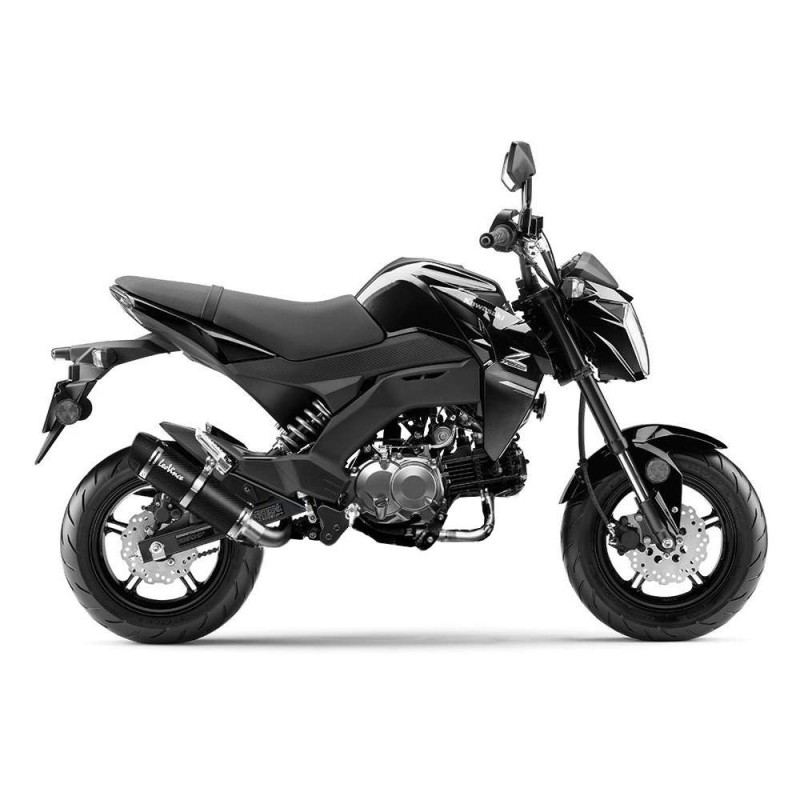 SILENCIADOR DE ESCAPE LEOVINCE GP CORSA EVO KAWASAKI Z125 PRO MINI NAKED 17-24 FIBRA DE CARBONO