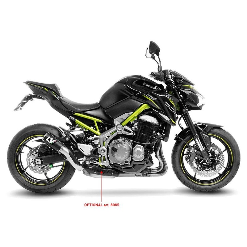 LEOVINCE AUSPUFF LV CORSA KOHLENSTOFFFASER KAWASAKI Z900 17-19 KOHLENSTOFFFASER