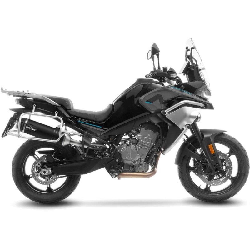 SILENCIEUX D'ECHAPPEMENT LEOVINCE LV ONE EVO NOIR EDITION CFMOTO 800 MT SPORT 22-24 ACIER INOXYDABLE