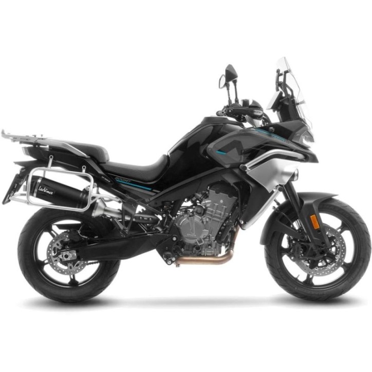 LEOVINCE TERMINALE SCARICO LV ONE EVO BLACK EDITION PER CFMOTO 800 MT SPORT 22-24 INOX-COD.14414EB