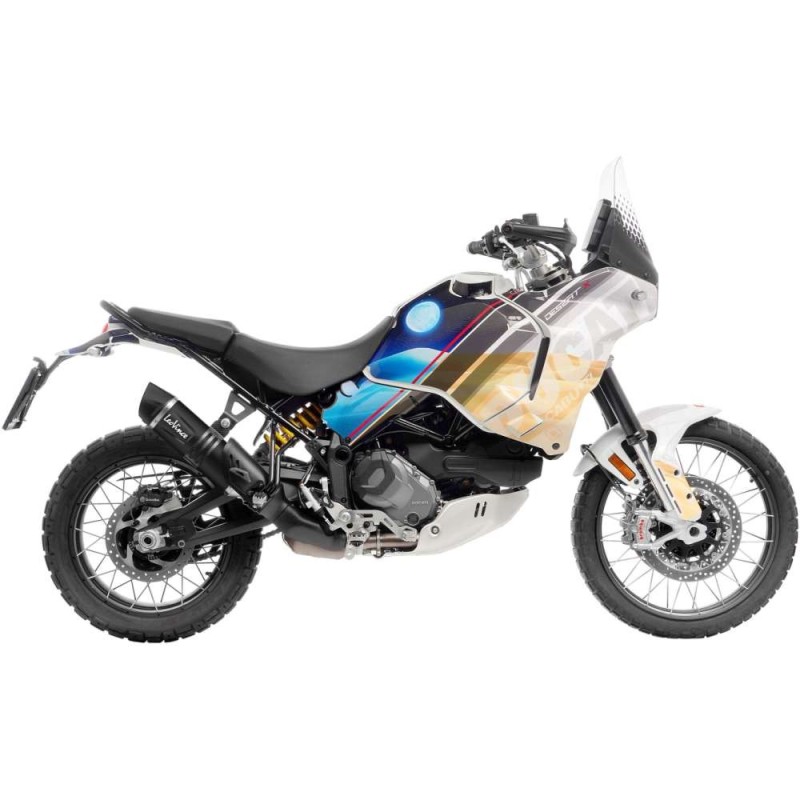 LEOVINCE TERMINALE SCARICO LV ONE EVO BLACK EDITION DUCATI DESERT X 22-24 ACCIAIO INOX