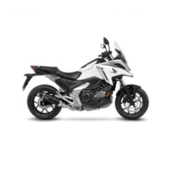 SILENCIEUX D'ECHAPPEMENT LEOVINCE LV ONE EVO BLACK EDITION HONDA NC 750 X 21-24 INOX