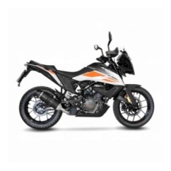 LEOVINCE EXHAUST MUFFLER LV ONE EVO BLACK EDITION KTM 390 ADVENTURE 20-24 STAINLESS STEEL