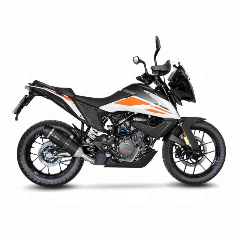 LEOVINCE AUSPUFFSCHALLDAMPFER LV ONE EVO BLACK EDITION KTM 390 ADVENTURE 20-24 EDELSTAHL