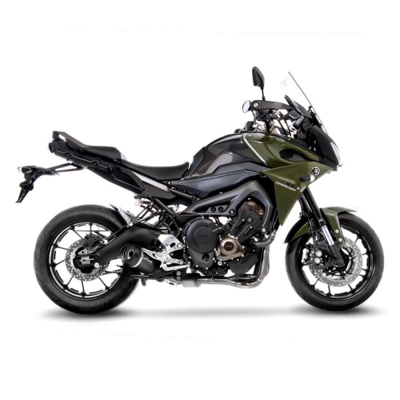 LEOVINCE AUSPUFFSCHALLDAMPFER LV ONE EVO BLACK EDITION YAMAHA MT-09 TRACER 2017 EDELSTAHL