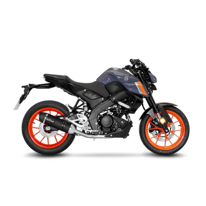 LEOVINCE AUSPUFFSCHALLDAMPFER LV ONE EVO BLACK EDITION YAMAHA MT-125 21-23 EDELSTAHL