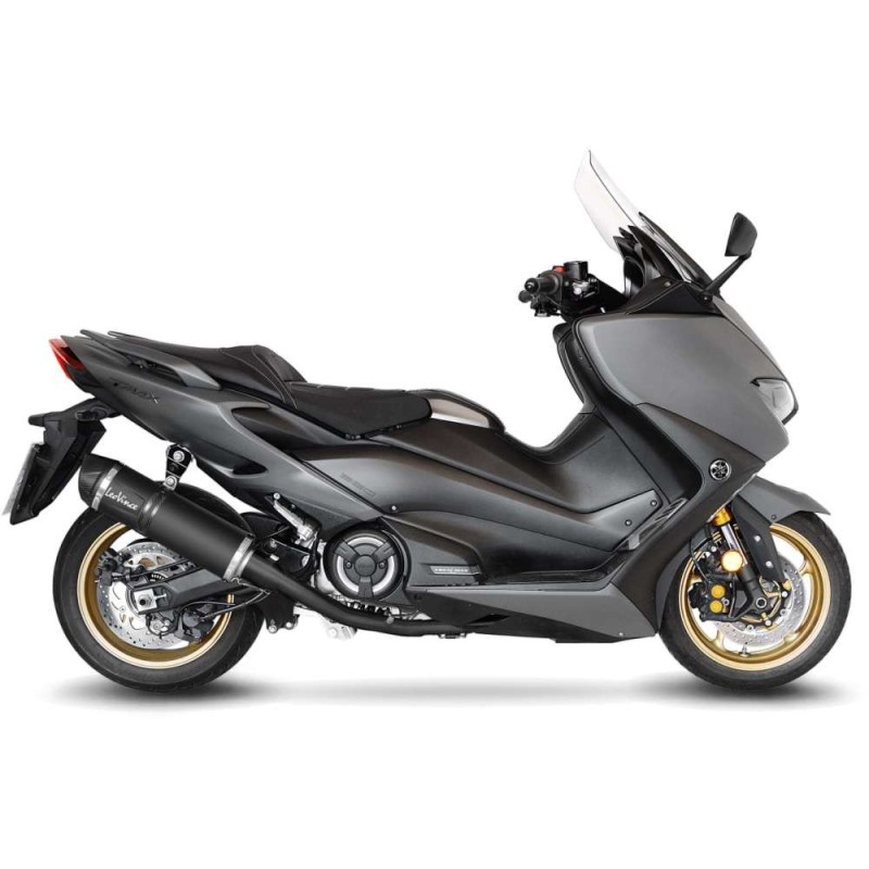 LEOVINCE AUSPUFFSCHALLDAMPFER LV ONE EVO BLACK EDITION YAMAHA T-MAX 560 20-21 EDELSTAHL