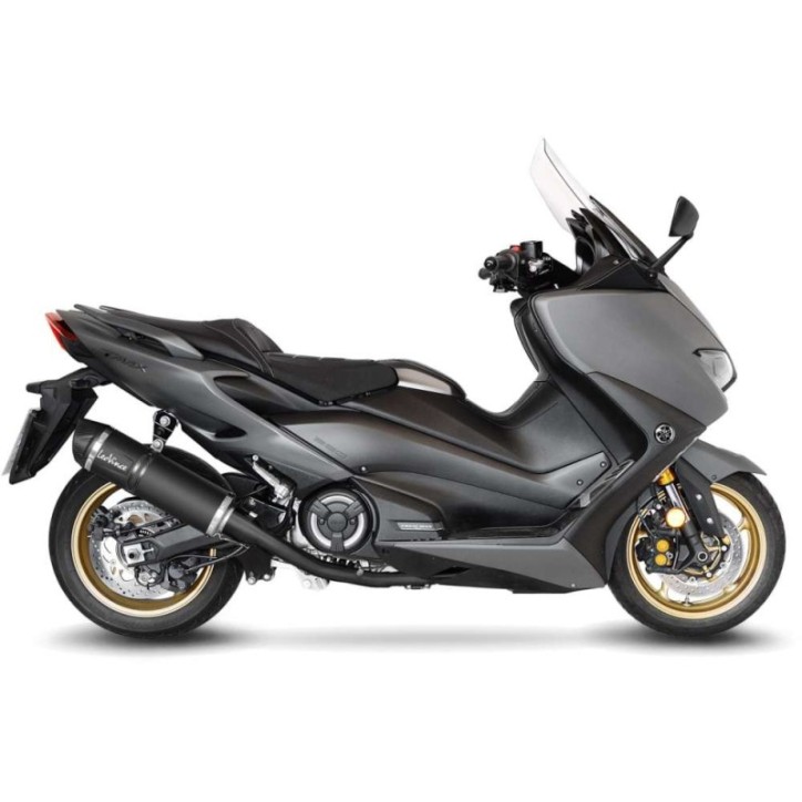 LEOVINCE AUSPUFFSCHALLDAMPFER LV ONE EVO BLACK EDITION FUR YAMAHA T-MAX 560 20-21 INOX-COD.14342EFBU