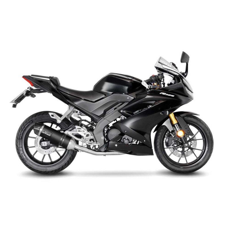 LEOVINCE AUSPUFFSCHALLDAMPFER LV ONE EVO BLACK EDITION YAMAHA YZF-R 125 19-20 EDELSTAHL