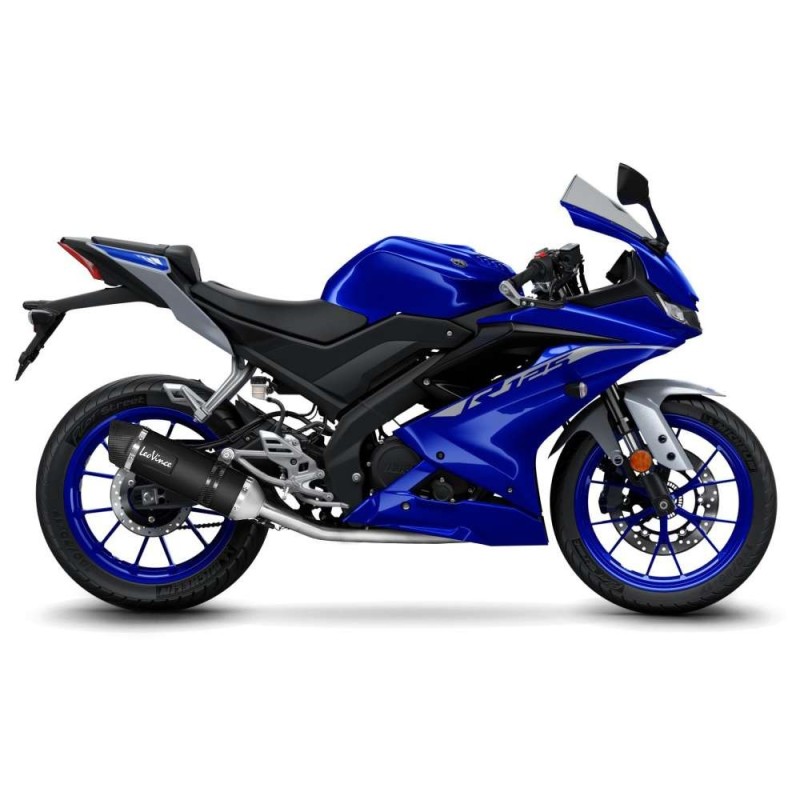 LEOVINCE AUSPUFFSCHALLDAMPFER LV ONE EVO BLACK EDITION YAMAHA YZF-R 125 2023 EDELSTAHL