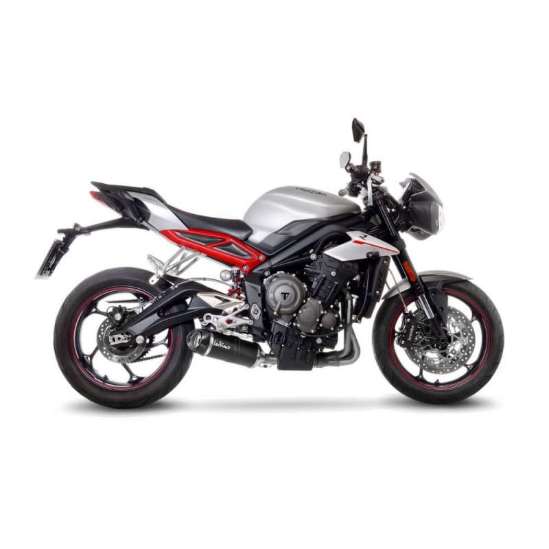 LEOVINCE AUSPUFFSCHALLDAMPFER LV ONE EVO KOHLEFASER TRIUMPH STREET TRIPLE 765 R RS 17-19 KOHLEFASER