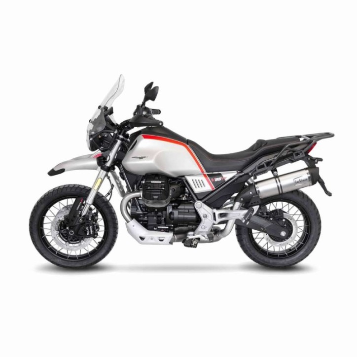 SILENCIADOR DE ESCAPE LEOVINCE LV ONE EVO PARA MOTO GUZZI V85 TT 19-23 INOX-COD.14348E