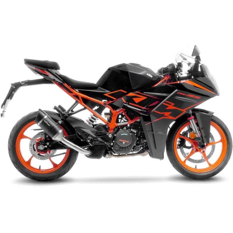 LEOVINCE TERMINALE SCARICO LV PRO CARBON FIBER KTM RC 125 22-23 FIBRA DI CARBONIO