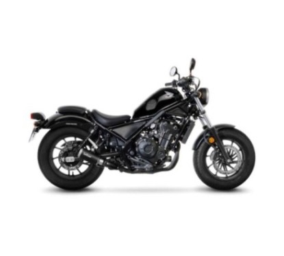 LEOVINCE TERMINALE SCARICO LV-10 BLACK EDITION HONDA CMX 500 REBEL 17-19 ACCIAIO INOX