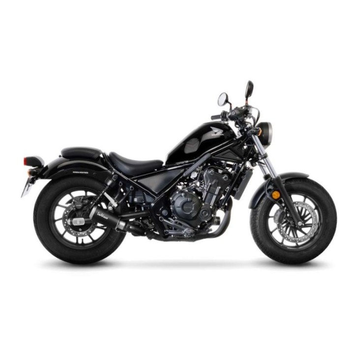 LEOVINCE AUSPUFFSCHALLDAMPFER LV-10 BLACK EDITION FUR HONDA CMX 500 REBEL 17-19 INOX-COD.15224B