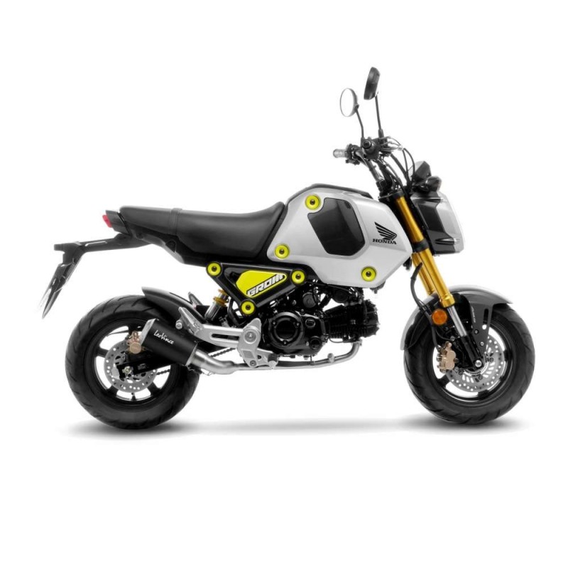 LEOVINCE AUSPUFFSCHALLDAMPFER LV-10 BLACK EDITION HONDA MSX125 GROM 22-23 EDELSTAHL