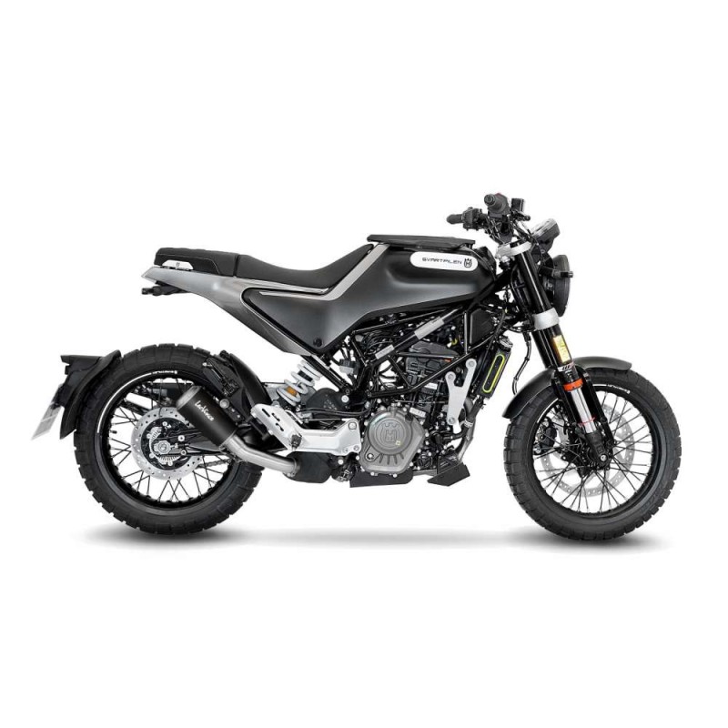 LEOVINCE TERMINALE SCARICO LV-10 BLACK EDITION PER HUSQVARNA SVARTPILEN 125 21-23 INOX-COD.15242B