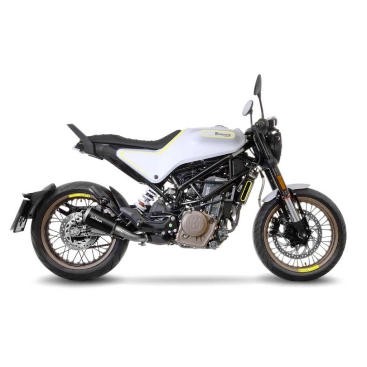 LEOVINCE TERMINALE SCARICO LV-10 BLACK EDITION PER HUSQVARNA SVARTPILEN 401 18-19 INOX-COD.15219B