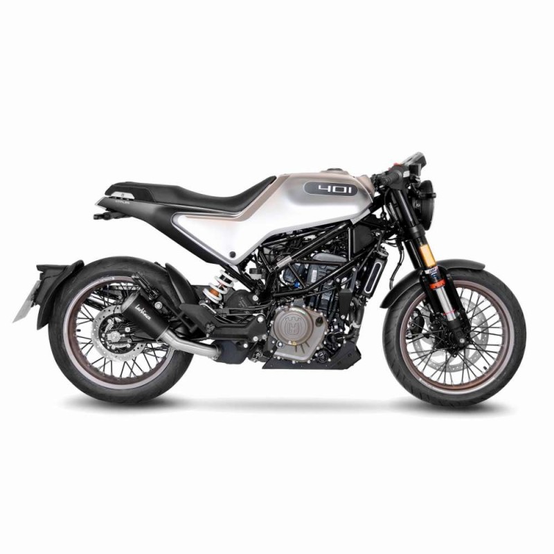 SILENCIADOR DE ESCAPE LEOVINCE LV-10 BLACK EDITION PARA HUSQVARNA SVARTPILEN 401 20-23 INOX-COD.15242B