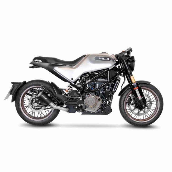 LEOVINCE TERMINALE SCARICO LV-10 BLACK EDITION PER HUSQVARNA SVARTPILEN 401 20-23 INOX-COD.15242B