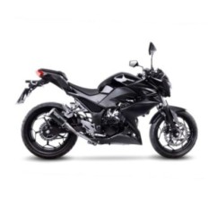 LEOVINCE AUSPUFFSCHALLDAMPFER LV-10 BLACK EDITION KAWASAKI Z300 ABS 15-16 EDELSTAHL