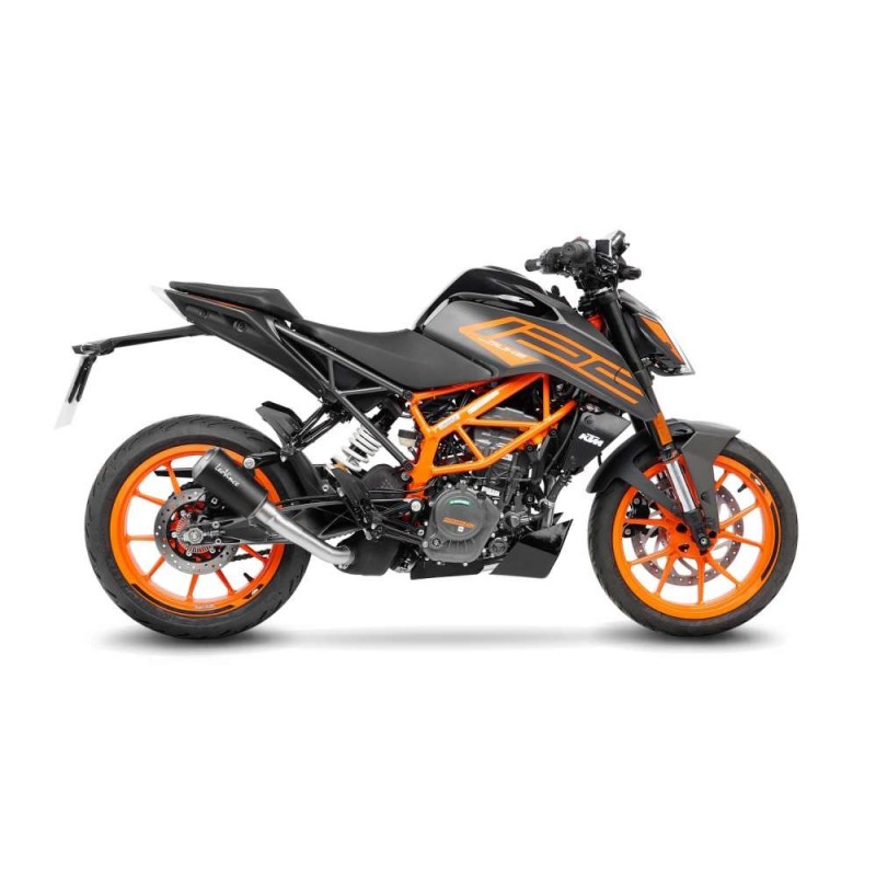 LEOVINCE TERMINALE SCARICO LV-10 BLACK EDITION KTM DUKE 125 21-23 ACCIAIO INOX