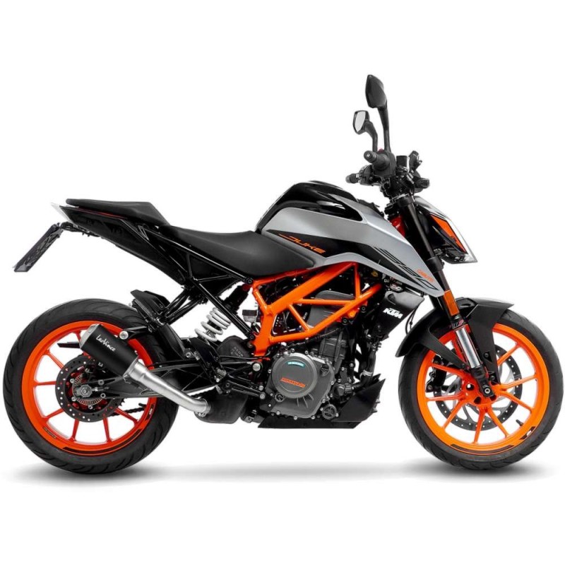 LEOVINCE TERMINALE SCARICO LV-10 BLACK EDITION KTM DUKE 390 21-23 ACCIAIO INOX