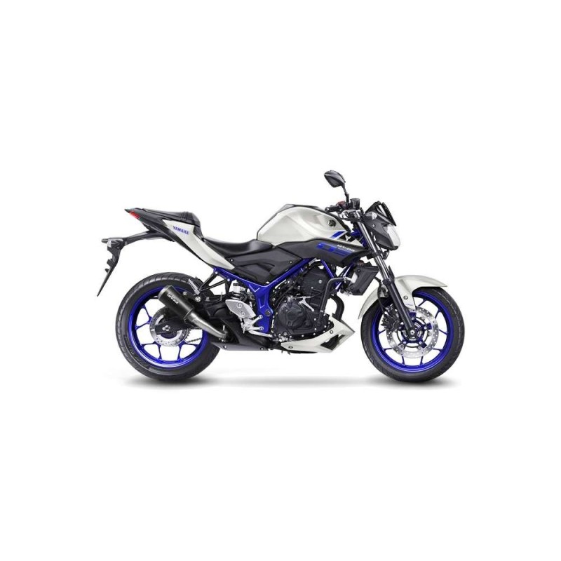 LEOVINCE AUSPUFFSCHALLDAMPFER LV-10 BLACK EDITION YAMAHA MT-03 16-19 EDELSTAHL