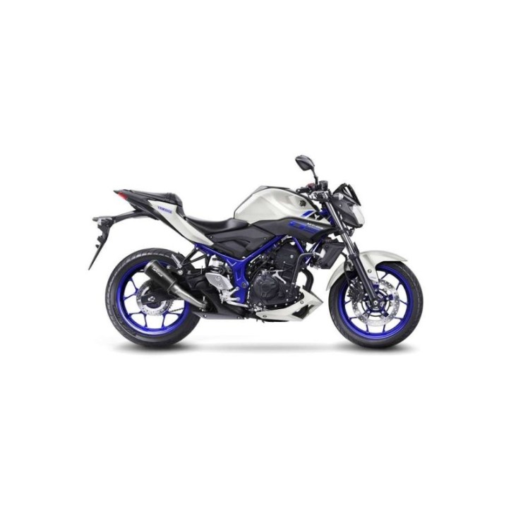 LEOVINCE AUSPUFFSCHALLDAMPFER LV-10 BLACK EDITION FUR YAMAHA MT-03 16-19 INOX-COD.15212B