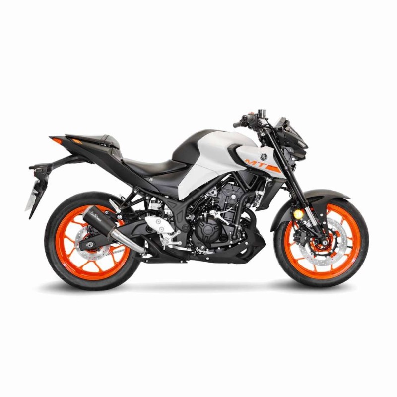 SILENCIADOR DE ESCAPE LEOVINCE LV-10 BLACK EDITION YAMAHA MT-03 2020 ACERO INOXIDABLE